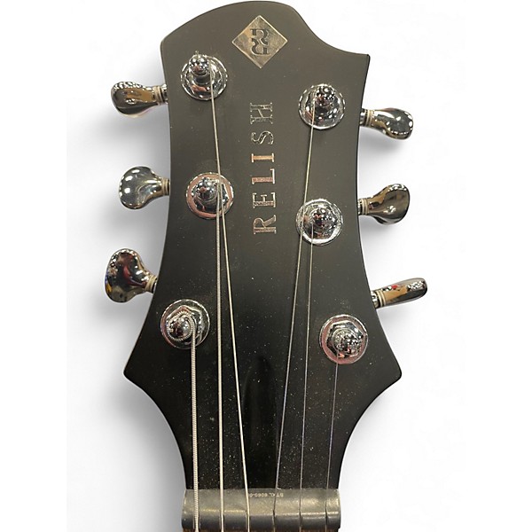 Used 2017 Relish Guitars Shady A Mary Satin Black Solid Body Electric Guitar