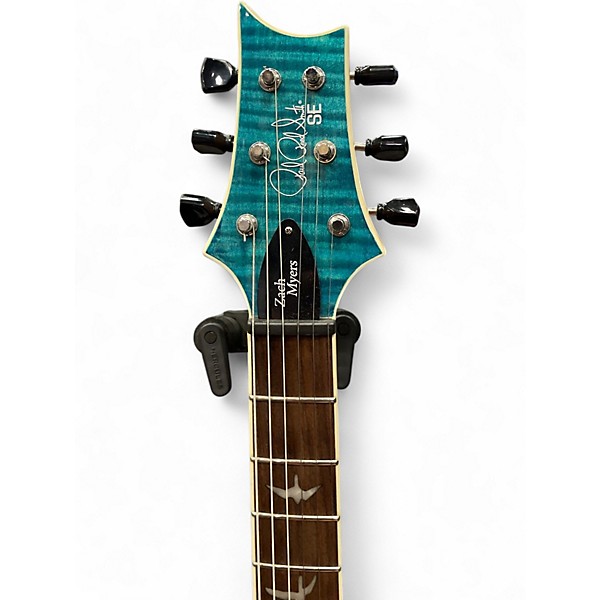 Used PRS Zach Myers Signature SE Trans Blue Solid Body Electric Guitar