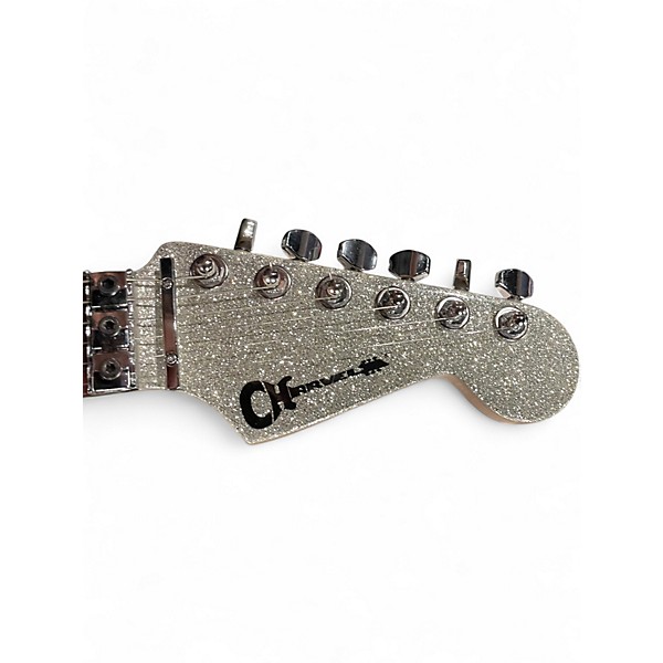 Used 2012 Charvel Pro Mod So Cal Limited Edition Silver Sparkle Solid Body Electric Guitar