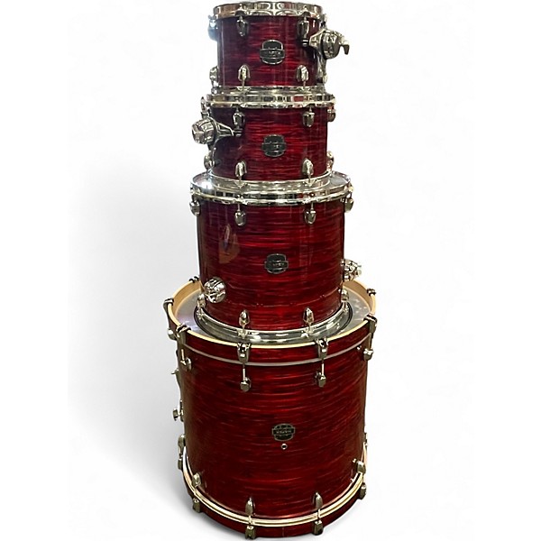 Used Mapex 4 Piece Saturn IV MH Red Strata Pearl Drum Kit