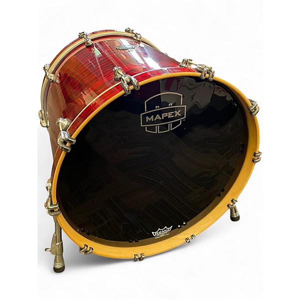 Used Mapex 4 Piece Saturn IV MH Red Strata Pearl Drum Kit