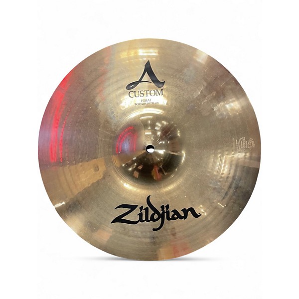 Used Zildjian 14in A Custom Hi Hat Pair Cymbal