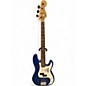 Used Squier PRECISION BASS Blue Electric Bass Guitar thumbnail