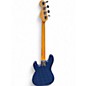 Used Squier PRECISION BASS Blue Electric Bass Guitar