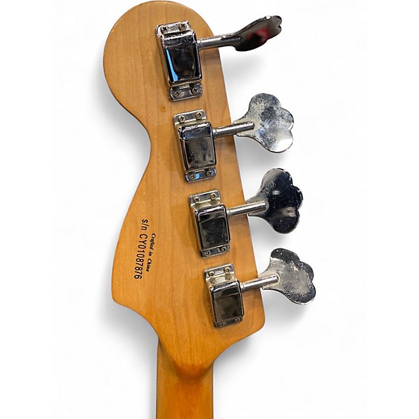 Used Squier PRECISION BASS Blue Electric Bass Guitar