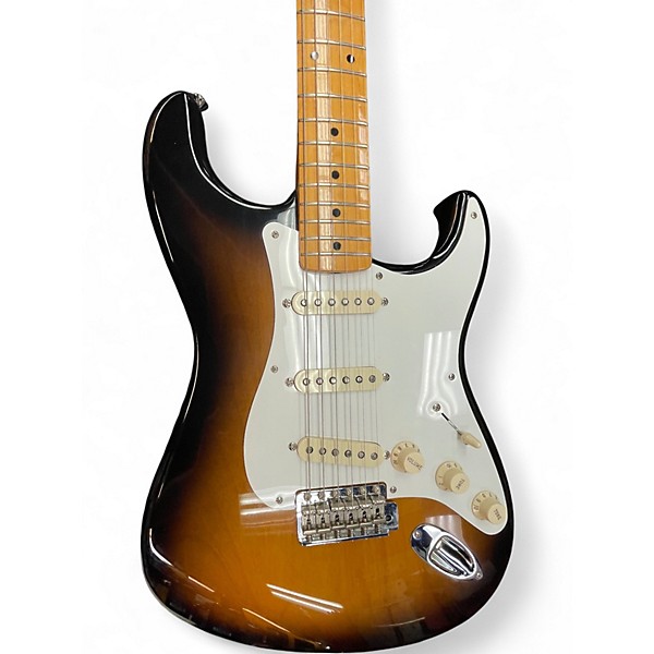 Used Fender 1957 American Vintage Stratocaster 2 Color Sunburst Solid Body Electric Guitar