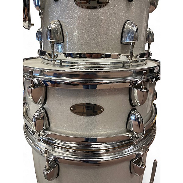 Used SPL 4 Piece Street Bop Gray Sparkle Drum Kit