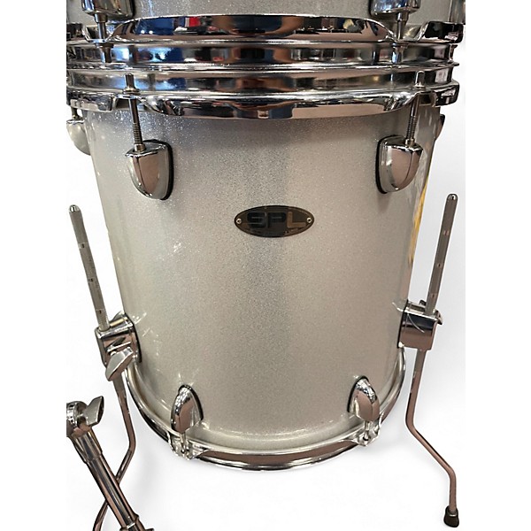 Used SPL 4 Piece Street Bop Gray Sparkle Drum Kit