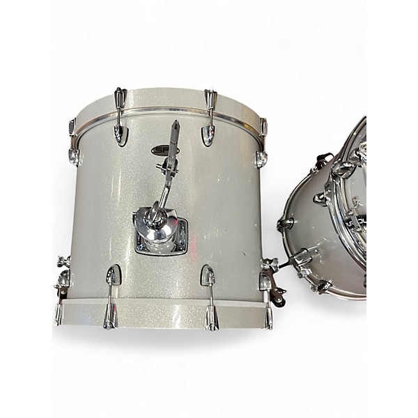 Used SPL 4 Piece Street Bop Gray Sparkle Drum Kit
