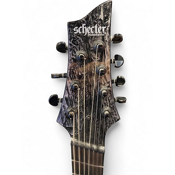 Used Schecter Guitar Research C7 Silver Mountain Multiscale Silver Mountain Solid Body Electric Guitar