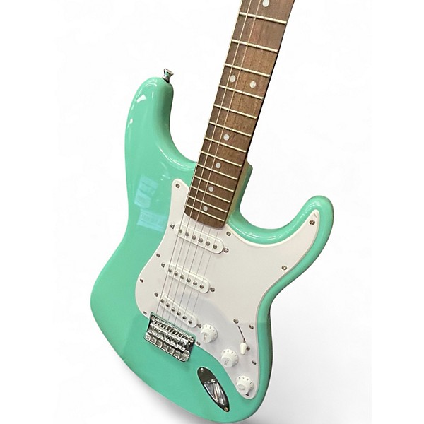 Used Squier Bullet Stratocaster Surf Green Solid Body Electric Guitar