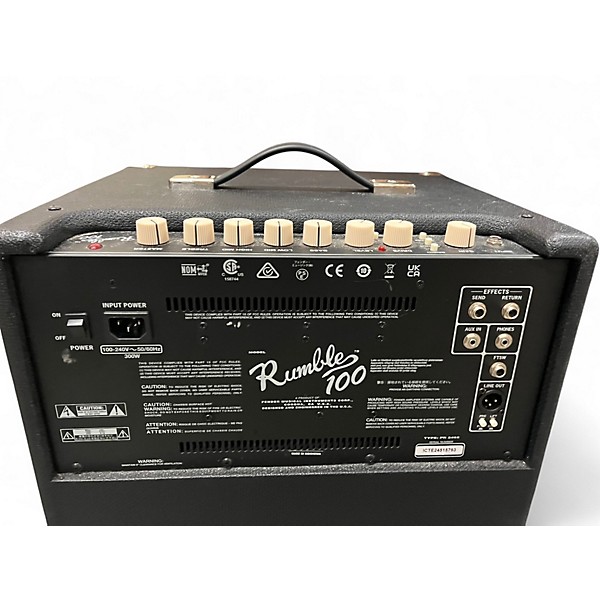 Used Fender Rumble V3 100W 1x12 Bass Combo Amp