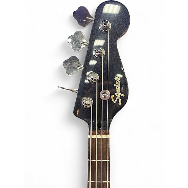 Used Squier PARANORMAL RASCAL BLACK SPARKLE Electric Bass Guitar