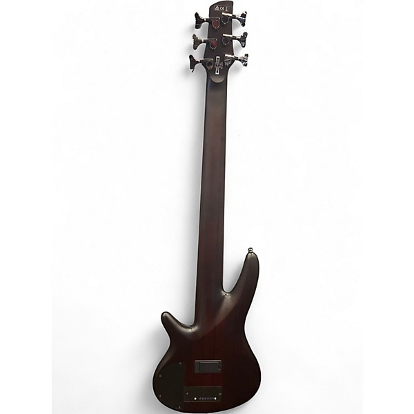 Used Ibanez SRF706 6-STRING  Amber Electric Bass Guitar