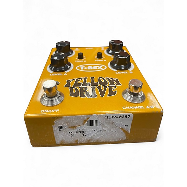 Used T-Rex Engineering Yellow Drive Distortion Effect Pedal