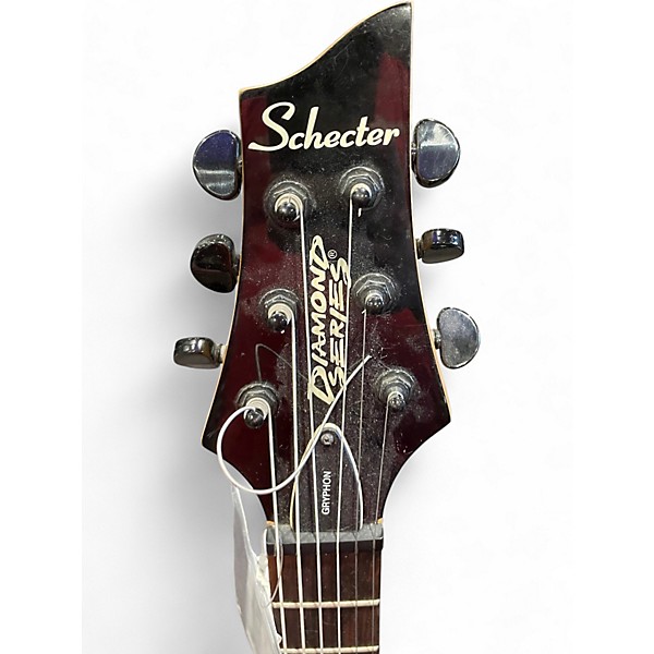 Used Schecter Guitar Research GRYPHON DIAMOND SERIES TRANS RED Solid Body Electric Guitar