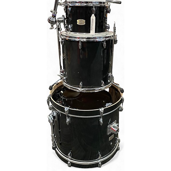 Used Yamaha 3 Piece Stage Custom Black Drum Kit