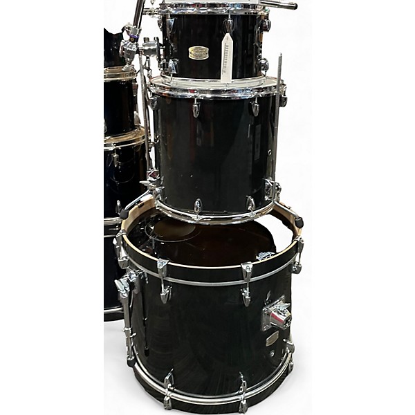 Used Yamaha 3 Piece Stage Custom Black Drum Kit
