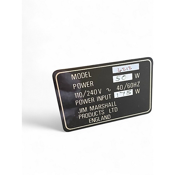 Vintage 1985 Marshall jcm 800 4212 Tube Guitar Combo Amp