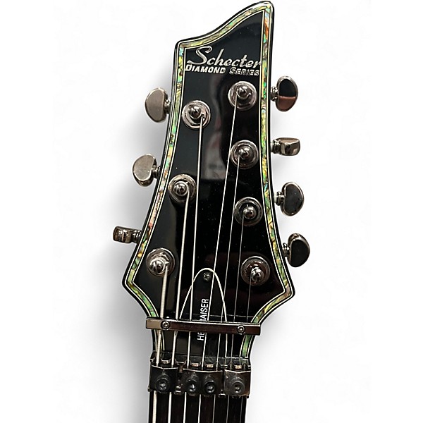 Used Schecter Guitar Research Hellraiser C7 7 String White Solid Body Electric Guitar