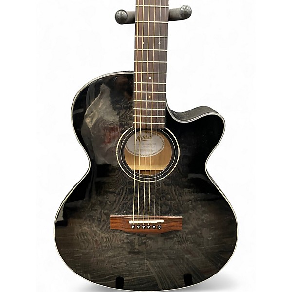 Used Mitchell MX4300 Midnight Black Edge Burst Acoustic Electric Guitar