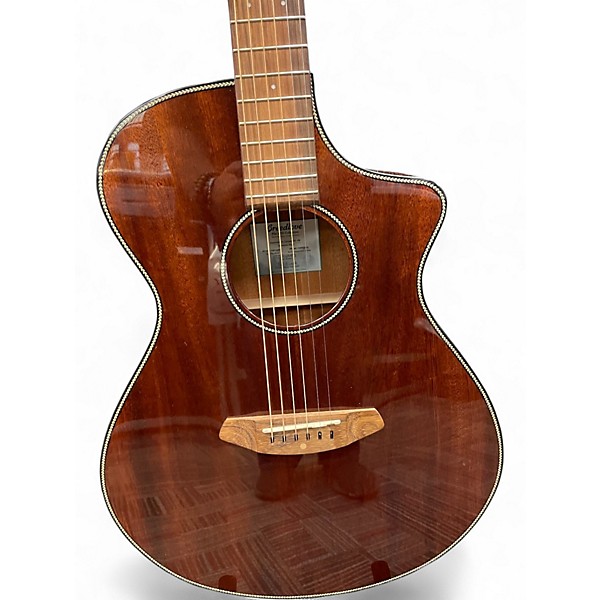 Used Breedlove Discovery Concert Cutaway Mahogany Acoustic Electric Guitar