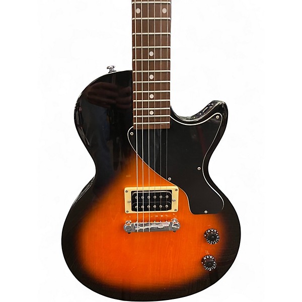 Used Epiphone Les Paul Junior 2 Tone Sunburst Solid Body Electric Guitar