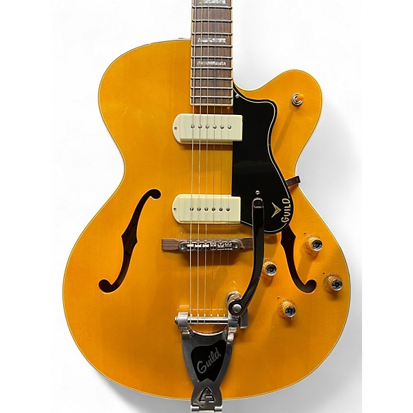 Used Guild X175B Manhattan Natural Blonde Hollow Body Electric Guitar