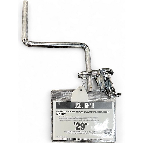 Used DW Claw Hook Clamp Percussion Mount