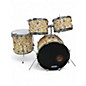 Vintage 1972 Slingerland 4 Piece NEW ROCK DRUM SET WHITE TIGER  Drum Kit thumbnail