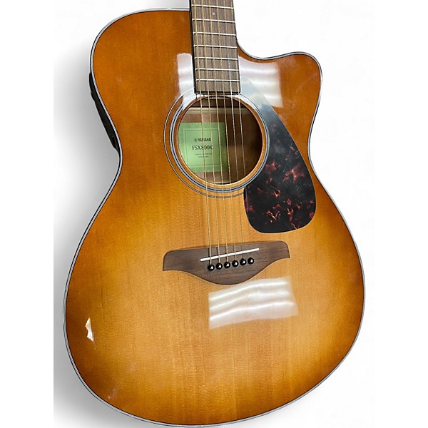 Used Yamaha FSX800C Faded Tobacco Acoustic Electric Guitar