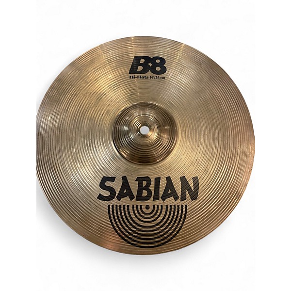 Used SABIAN 14in B8 Hi Hat Pair Cymbal