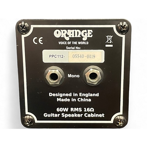 Used Orange Amplifiers PPC112C 1x12 Guitar Cabinet