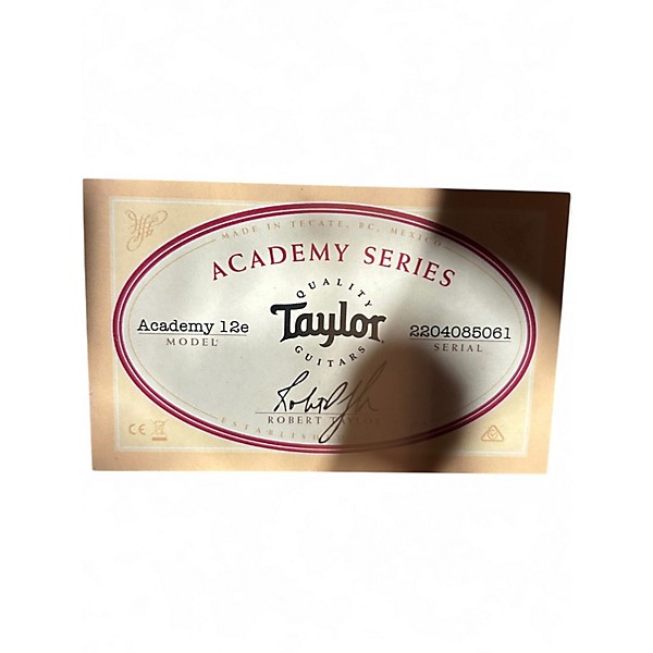 Used 2025 Taylor Academy 12E Natural Acoustic Electric Guitar