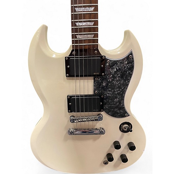 Used Epiphone Limited Edition Custom Shop SG White Solid Body Electric Guitar