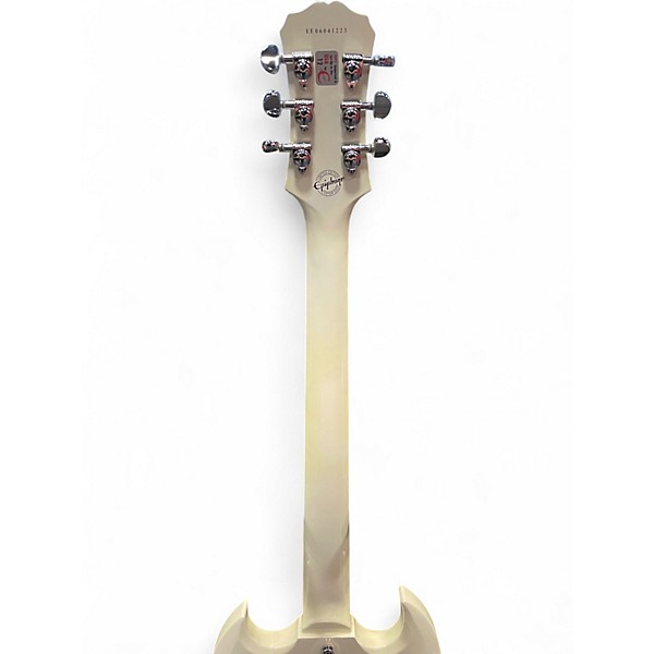 Used Epiphone Limited Edition Custom Shop SG White Solid Body Electric Guitar