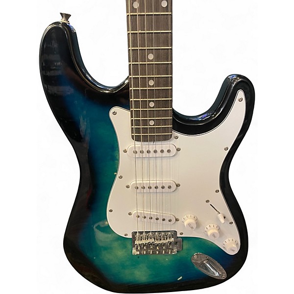 Used Zeny STRATOCASTER BLUE BURST Solid Body Electric Guitar