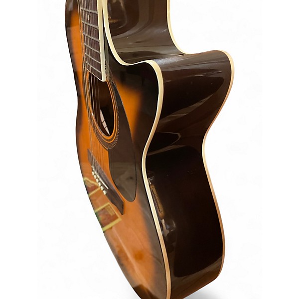 Used Rogue RAGCEQ 2 Tone Sunburst Acoustic Electric Guitar