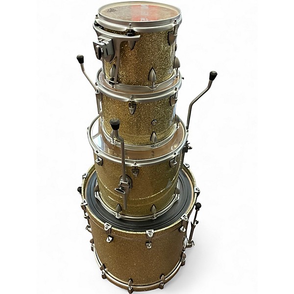 Used Orange County Drum & Percussion 4 Piece Newport Series Champagne Sparkle Drum Kit