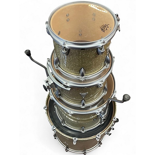 Used Orange County Drum & Percussion 4 Piece Newport Series Champagne Sparkle Drum Kit