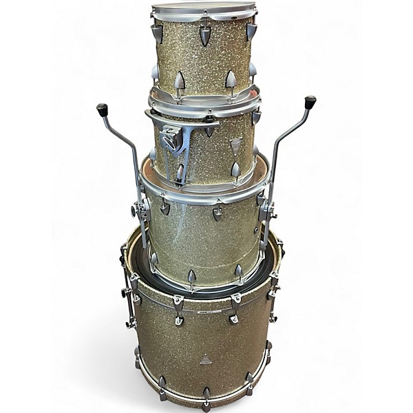 Used Orange County Drum & Percussion 4 Piece Newport Series Champagne Sparkle Drum Kit