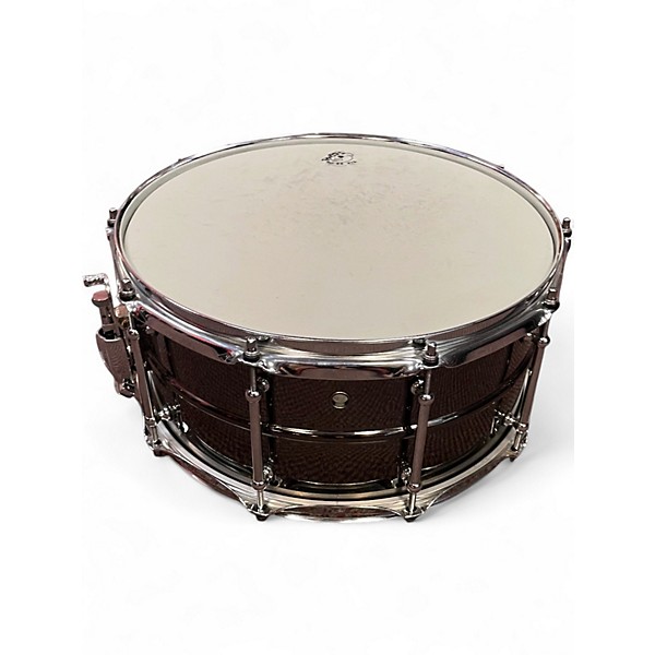 Used Pork Pie 14in BIG BLACK BLOB Silver Drum
