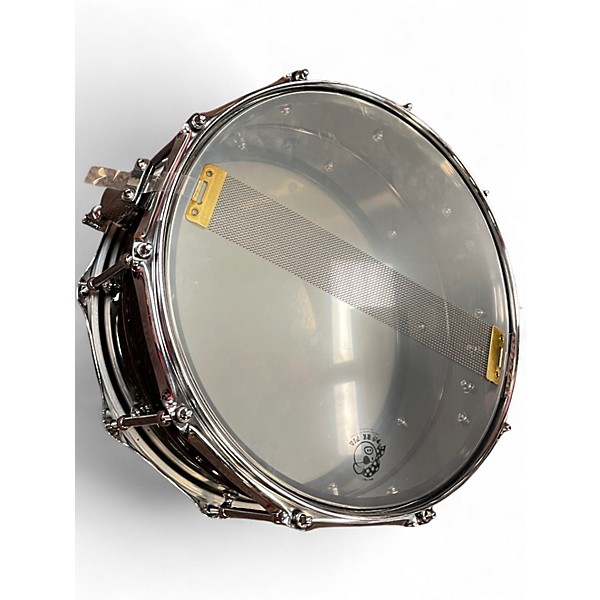 Used Pork Pie 14in BIG BLACK BLOB Silver Drum