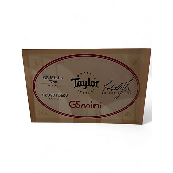 Used Taylor GS Mini-e Koa Left Natural Koa Acoustic Electric Guitar