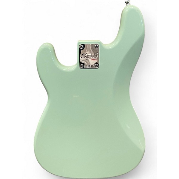 Used Squier Sonic Precision Bass Surf Green Electric Bass Guitar