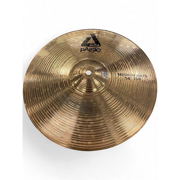Used Paiste 14in Alpha Medium Hi Hat Pair Cymbal