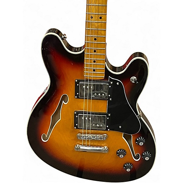 Used Squier Classic Vibe Starcaster 3 Color Sunburst Hollow Body Electric Guitar