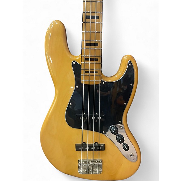 Used Squier Classic Vibe 70s Jazz Bass Natural Electric Bass Guitar
