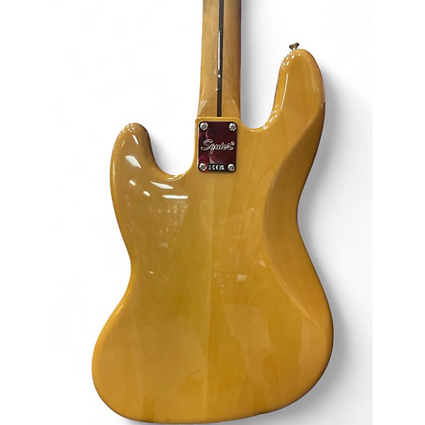 Used Squier Classic Vibe 70s Jazz Bass Natural Electric Bass Guitar