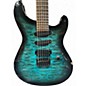 Used Fernandes Strat Style aqua burst Solid Body Electric Guitar